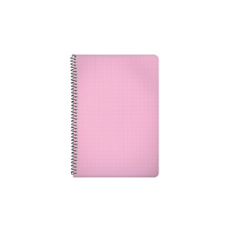 Kierrevihko A5/80 Rosa muovikansi
