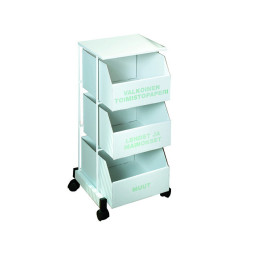 Kierrätysyksikkö Ecosort 3 laatikkoa