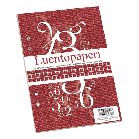 Luentopaperi A5/100 7x7 8-12 /100 arkkia