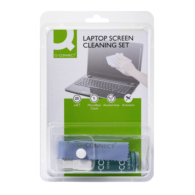 Puhdistussetti näyttö/näppäimistö Q-Connect