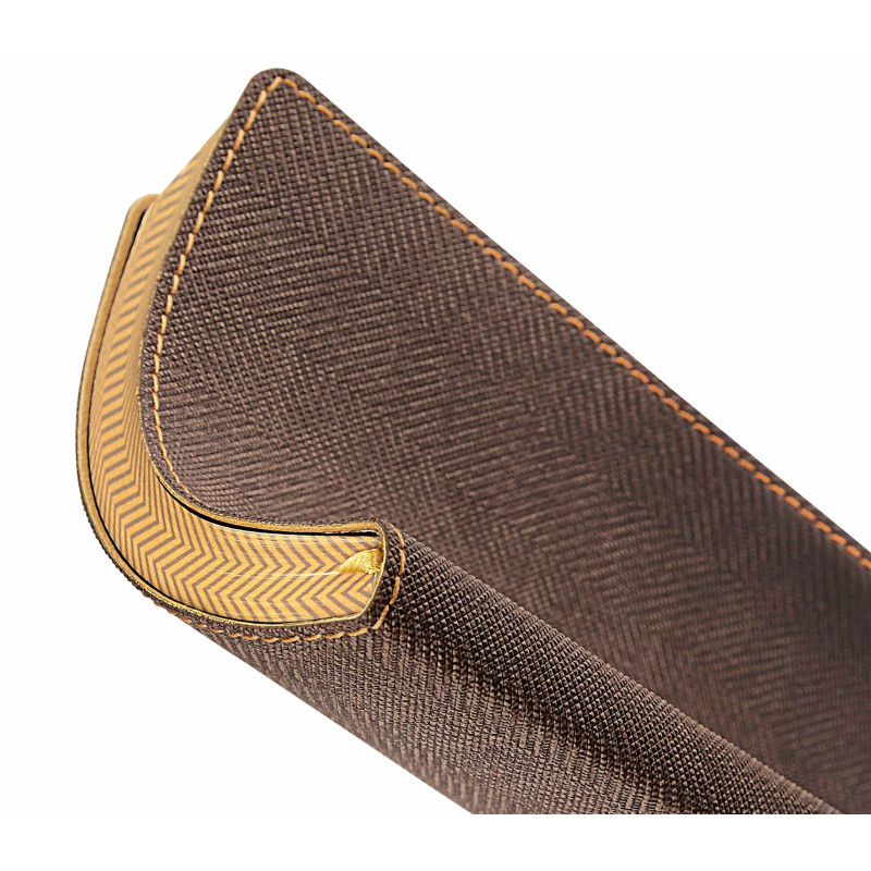 Muistikirja Castelli Harris Tobacco Brown A5 ruudut