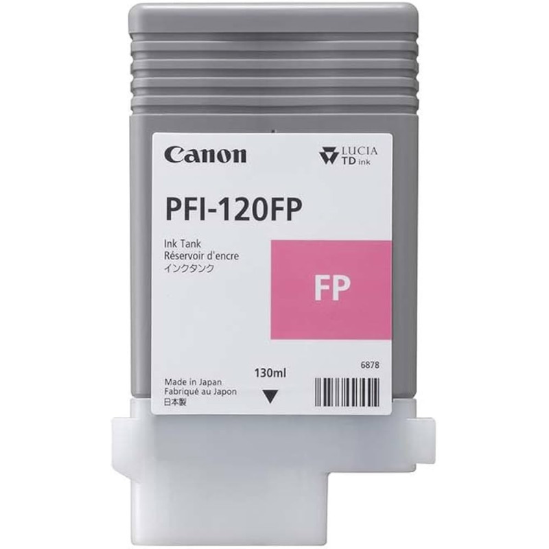 Canon PFI-120 FP Pink 130ml - fluoresoiva pinkki väri suurkuvatulostukseen