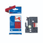 Satiininauha 24mm Kulta/viininpunainen Brother TZe-RW54