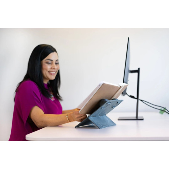 Gymba-läppäriteline kannettavalle tietokoneelle on käytännöllinen ja ergonominen lisä työpisteellesi.