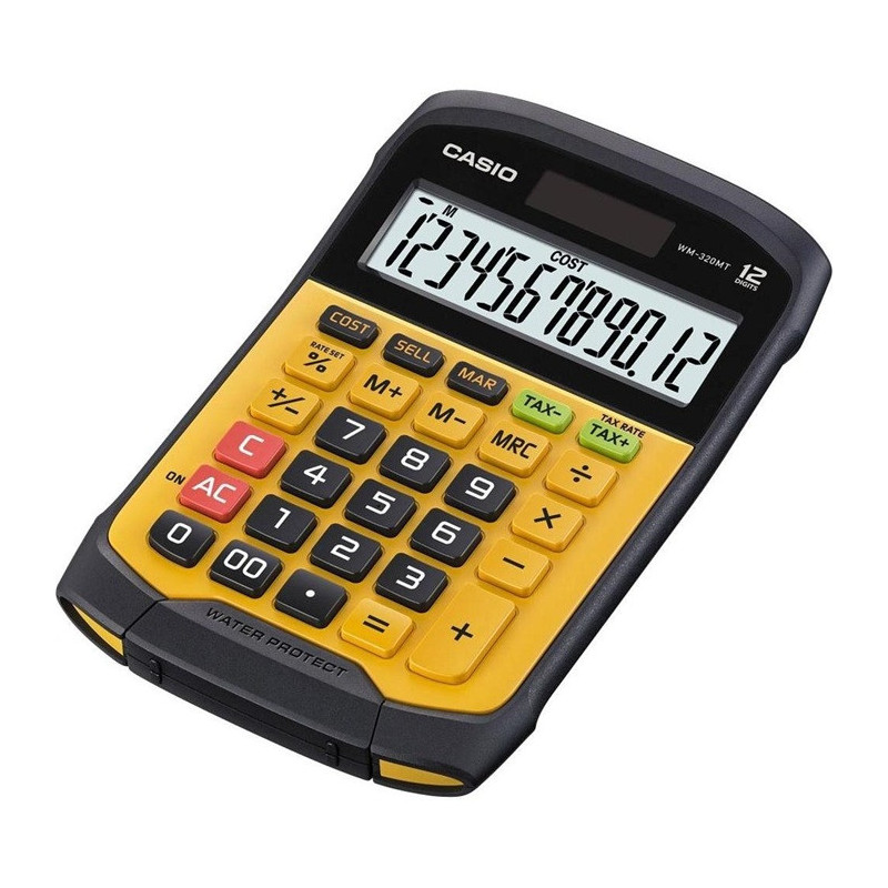 Casio WM-320MT Pöytälaskin - vesisuojattu IP54-standardin mukaisesti