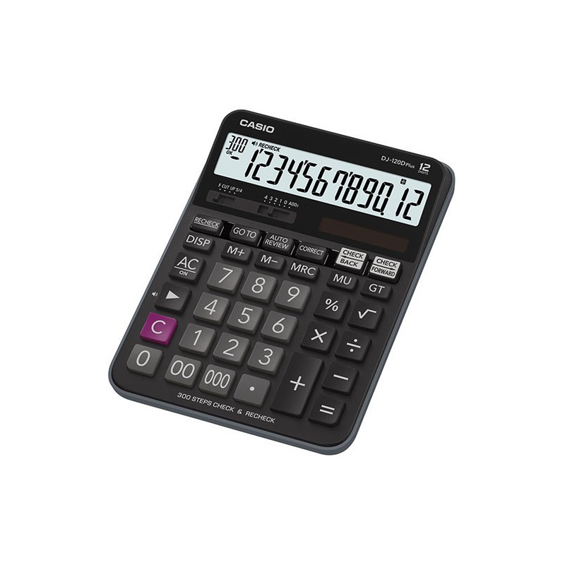 Pöytälaskin Casio DJ-120D Plus suurilla numeroilla