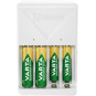 Laturi Varta Plug Charger 4 x AA/AAA 2100mAh