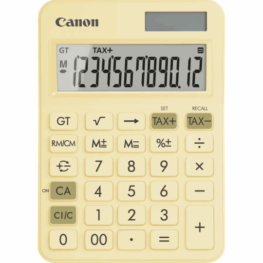 Canon LS-125 Keltainen pöytälaskin - ekologinen peruslaskin