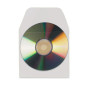Tarratasku CD- ja DVD-levyille, läpällinen. Liimautuu takaosastaan esimerkiksi kansioon.