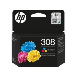 HP No 308 3-värimustepatruuna
