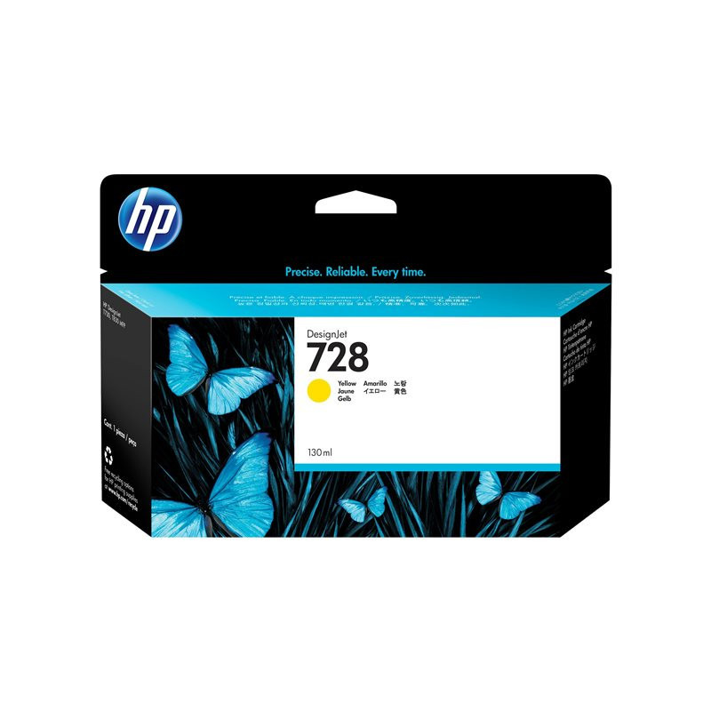HP No 728 Yellow Mustepatruuna 130ml