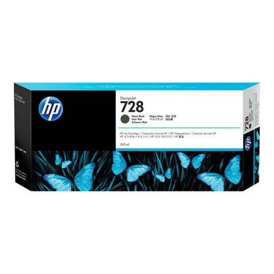 HP No 728 Musta Mustepatruuna 300ml