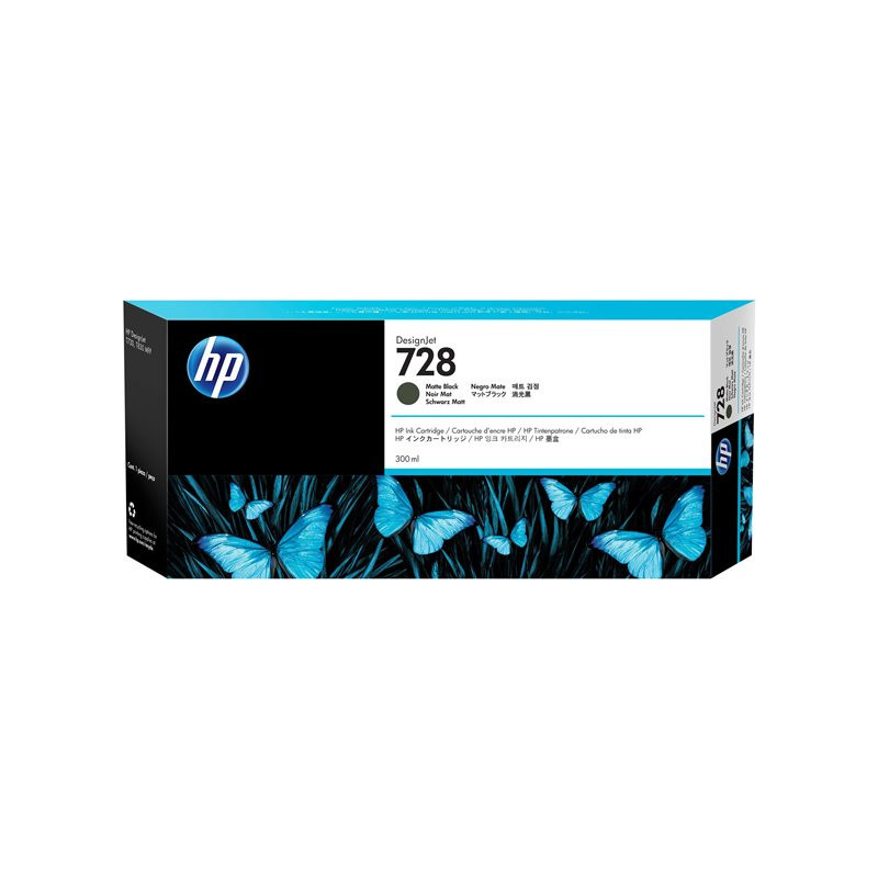 HP No 728 Musta Mustepatruuna 300ml