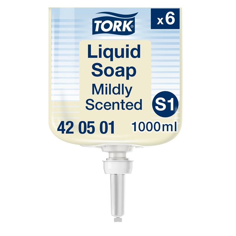 Nestesaippua Tork S1 Mieto 420501 1000ml /6kpl