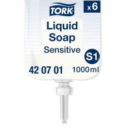 Nestesaippua Tork S1 Sensitive 420701 1000ml /6kpl
