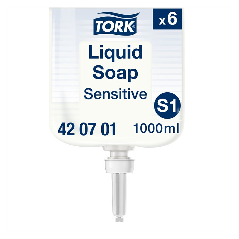 Nestesaippua Tork S1 Sensitive 420701 1000ml /6kpl