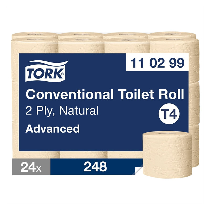 WC-paperi Tork T4 Natural Advanced /24rla - ekologinen vessapaperi
