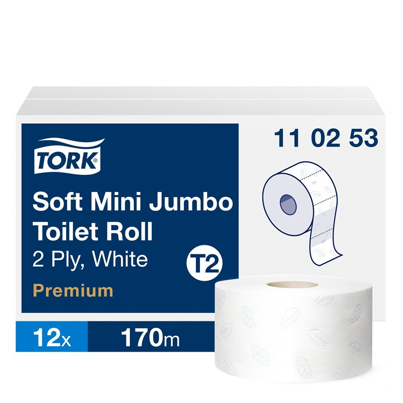 WC-paperi Tork T2 Soft Mini Jumbo /12rla (säkki)