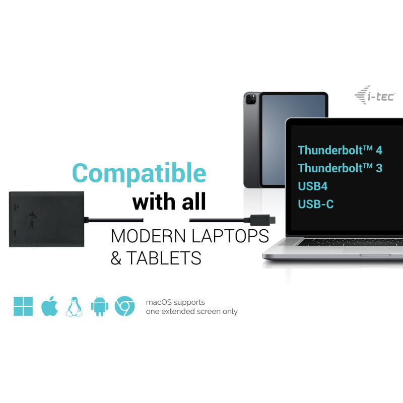 Adapteri USB-C 3.1 Dual 4K HDMI i-tec