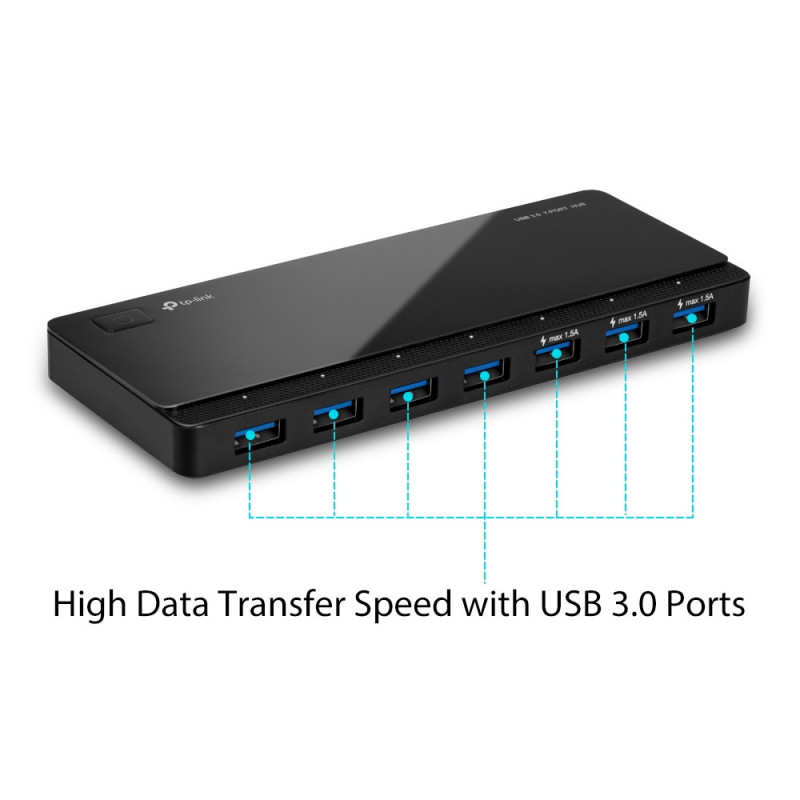 TP-LINK 7-port USB 3.0 Hub Desktop 12V/2.5A