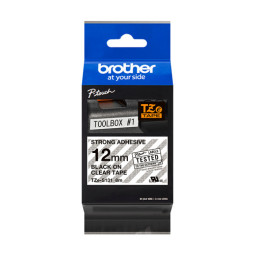 Brother TZe-S131 12mm STRONG Musta/Kirkas (P-Touch)