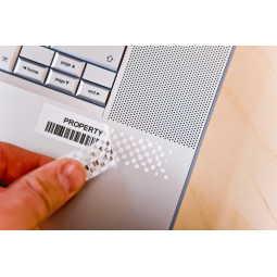 Brother TZe-SE4 18mm Musta/Valkoinen (P-Touch) TURVATARRA