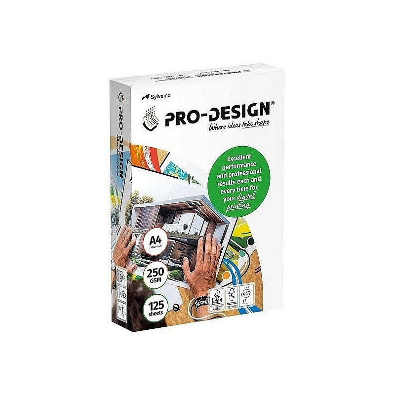 Pro-Design A4 250g /125 Esityspaperi - ympäristöystävällinen premiumluokan paperi