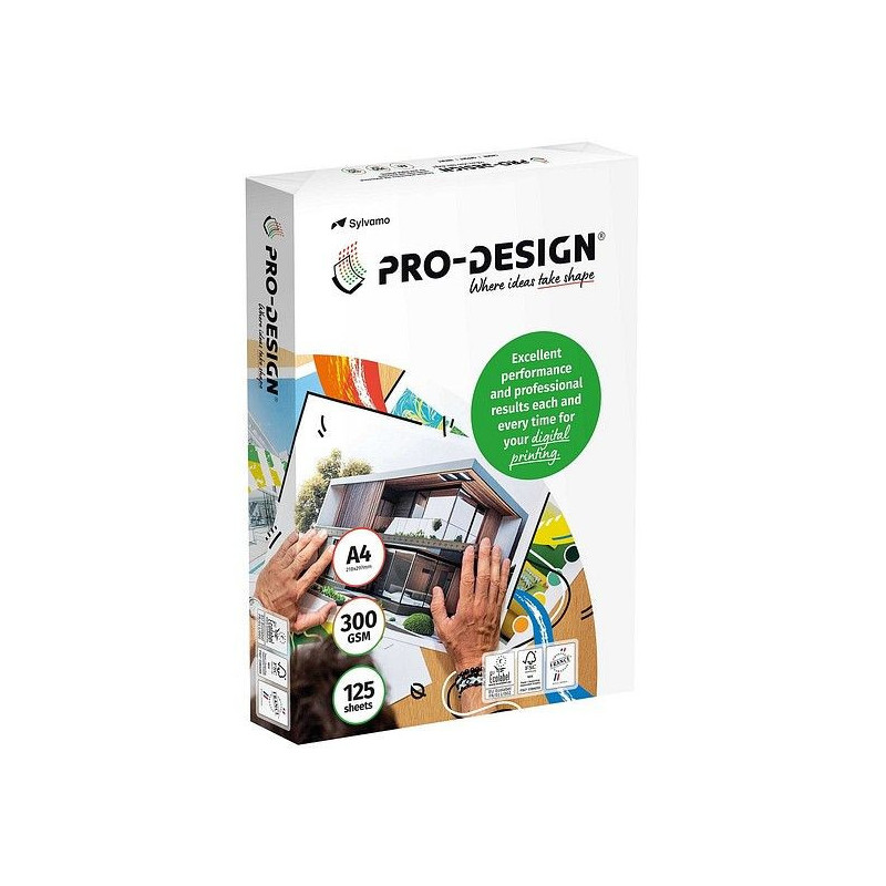 Pro-Design A4 300g /125 Esityspaperi - ympäristöystävällinen premiumluokan paperi