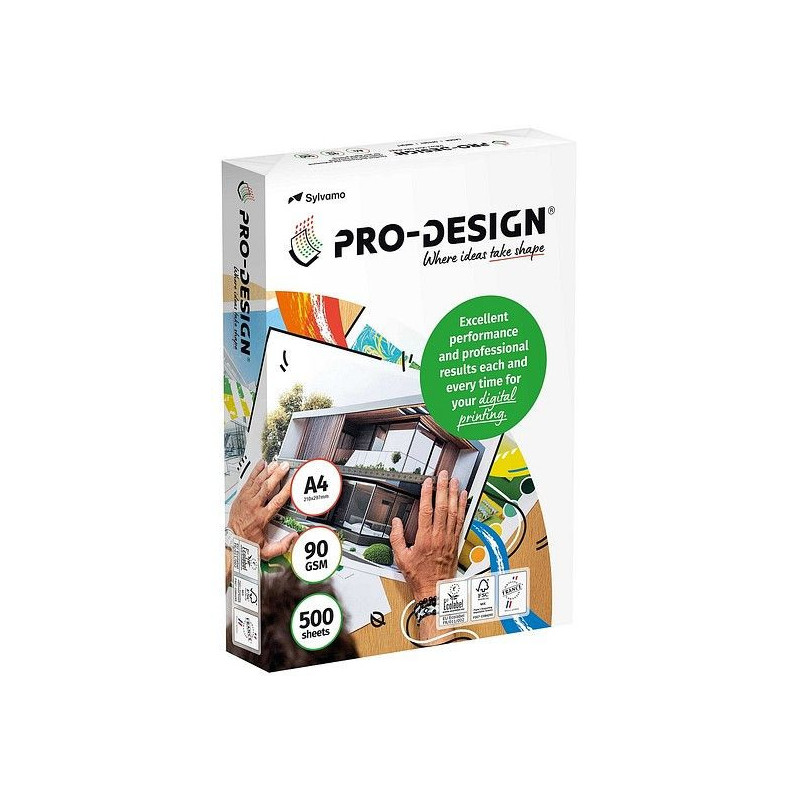 Pro-Design A4 90g /500 Esityspaperi - ympäristöystävällinen premiumluokan paperi