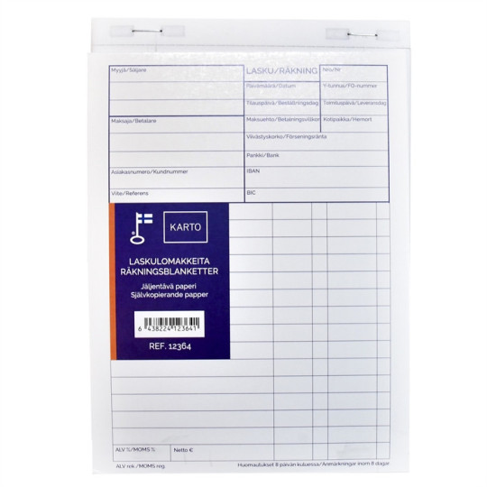 Laskulomake A5 Karto