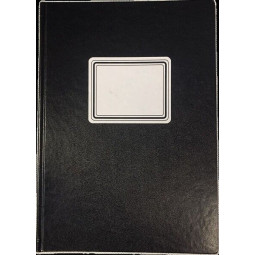 Konttorikirja A4 288S Musta/viivat - perinteinen Karisto-muistikirja