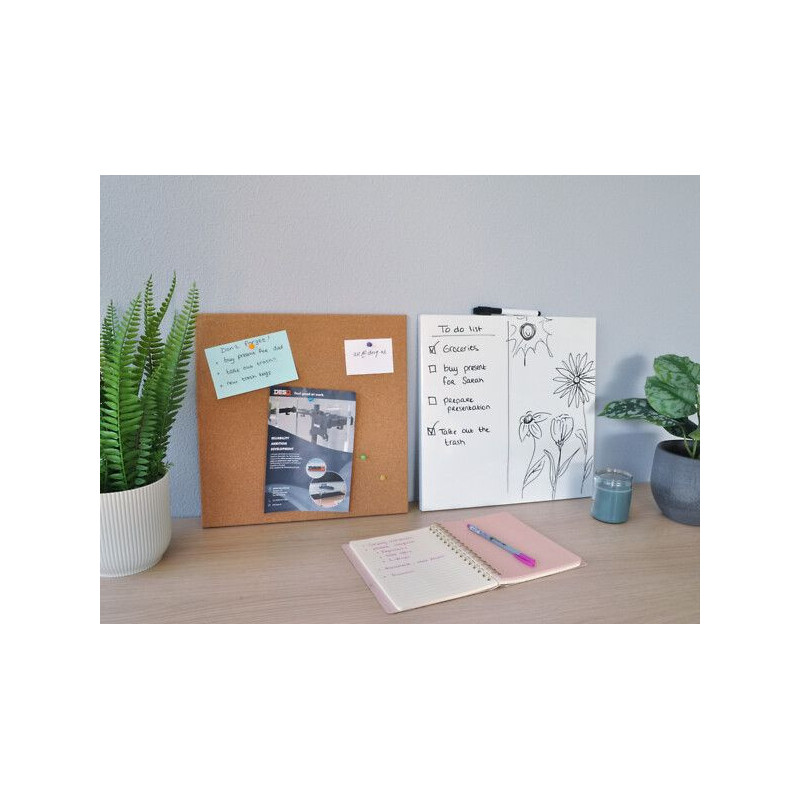 Kannettava valkotaulu DesQ 350x350mm