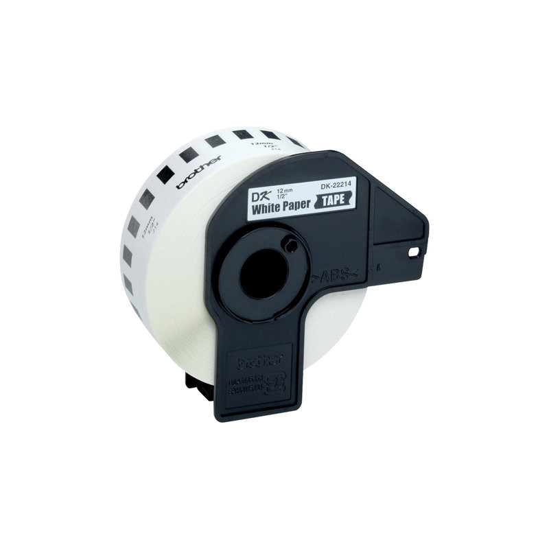 BROTHER DK22214 rullatarra , 12mmx30,5m Musta/valkoinen