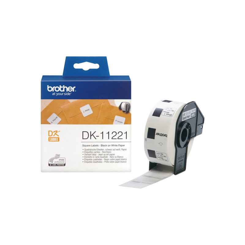 Brother DK-11221 Neliö 23x23mm/1000kpl Paperitarra