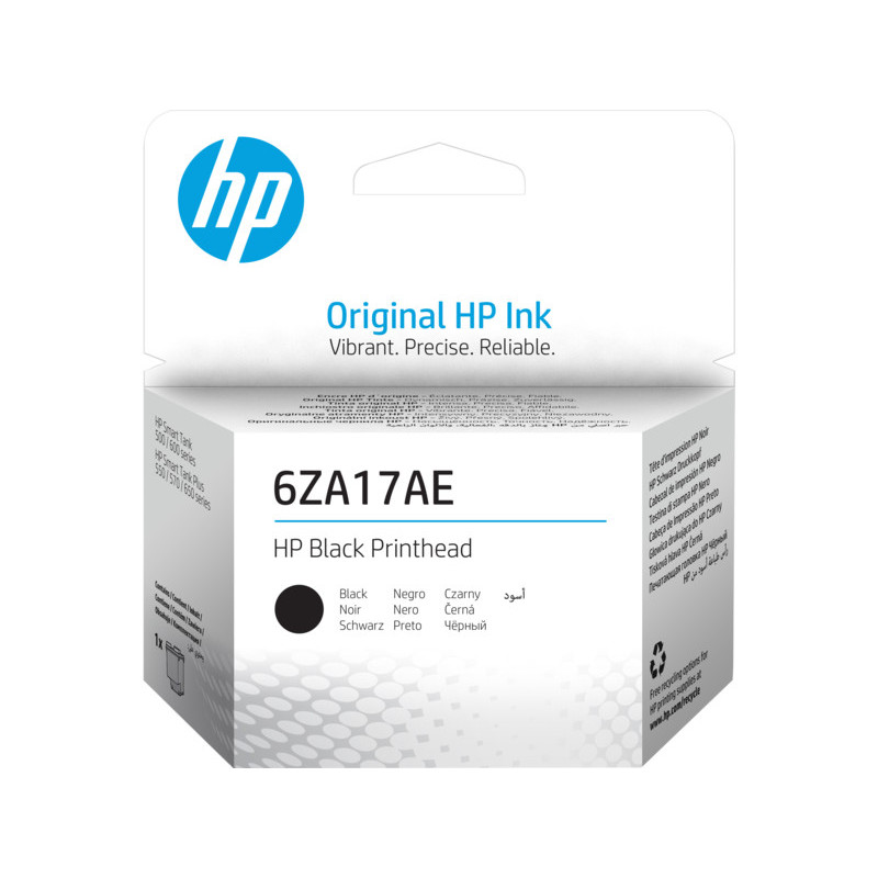 HP 6ZA17AE Tulostuspää Musta