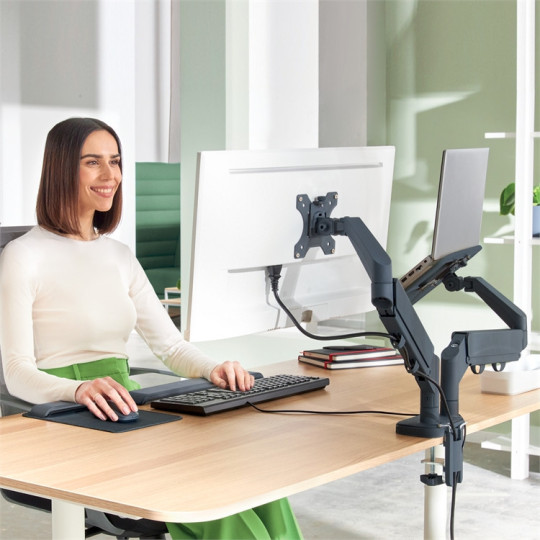 Monitorivarsi Leitz Ergo 2-osainen