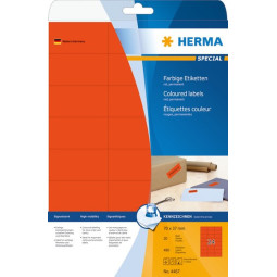 Herma 4467 Punainen 70x37mm 24-jakoinen /480kpl