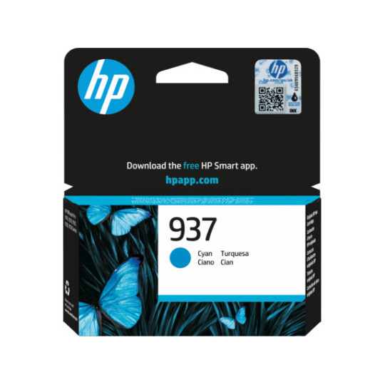 HP No 937 Cyan Mustepatruuna