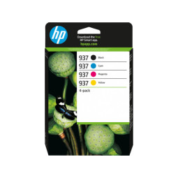 HP No 937 CMYK 4-Pack Mustepatruuna