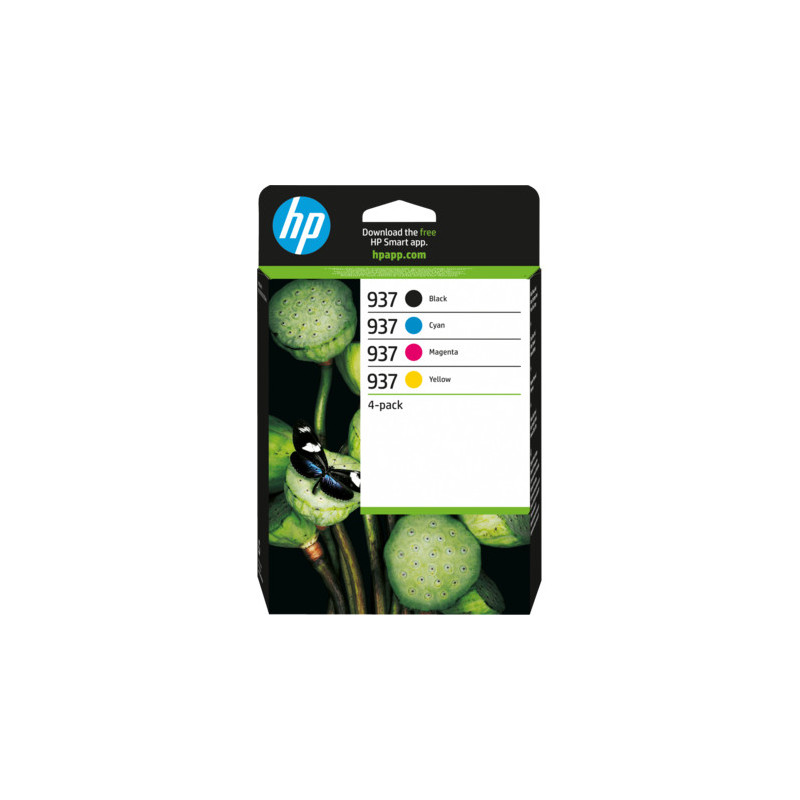 HP No 937 CMYK 4-Pack Mustepatruuna