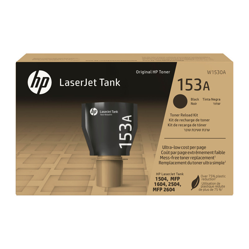 HP 153A Musta 2,5K Tank Toner Reload Kit