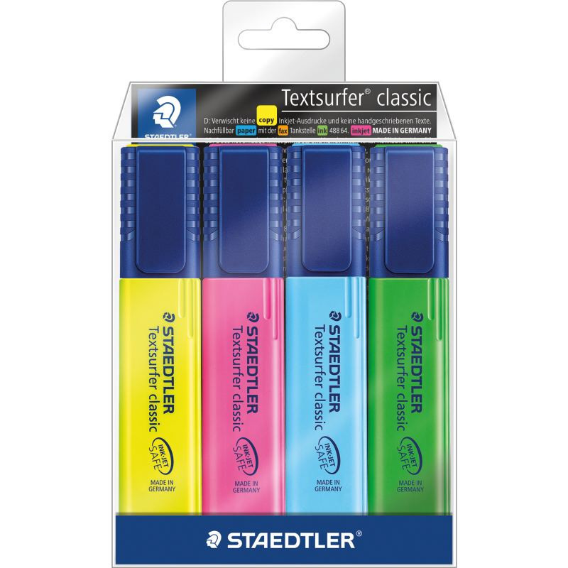 Korostuskynä 4 väriä Textsurfer by Staedtler