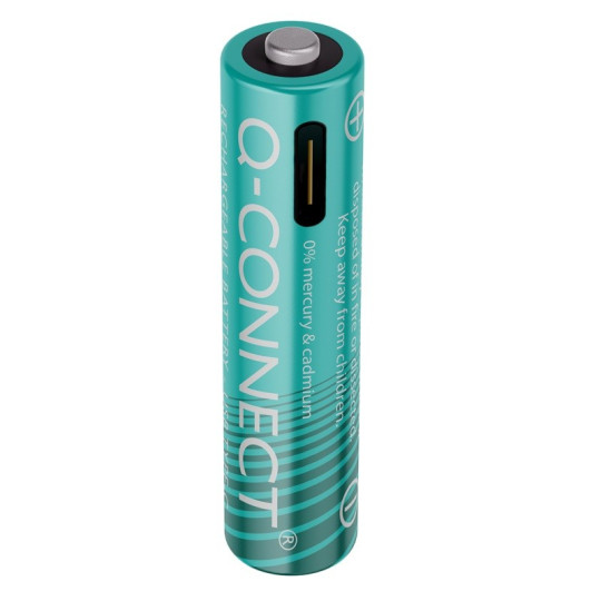 Akkuparisto AAA 750mAh USB-C Q-Connect /4kpl