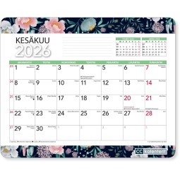 Hiirimattokalenteri 2026 - kätevä hiirimatto ja kalenteri sopii myös liikelahjaksi