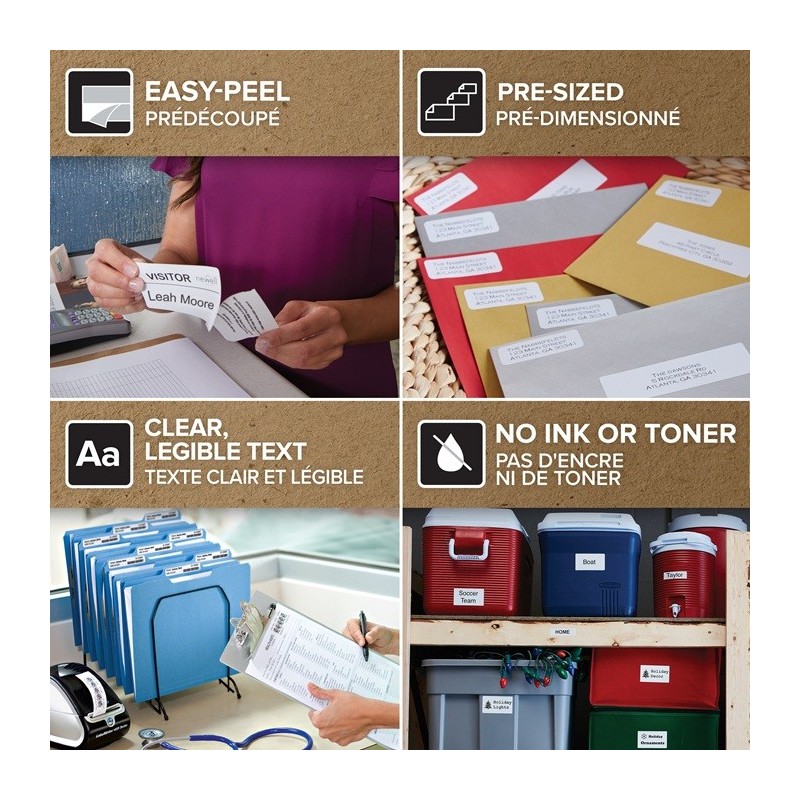 Muovitarra 57x32mm Dymo LW Durable