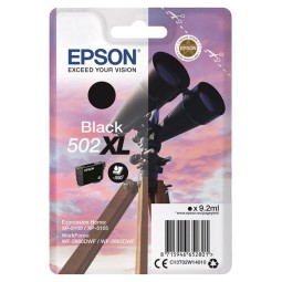 Epson 502XL-sarjan mustepatruuna. Musta, cyan, magenta ja keltainen.