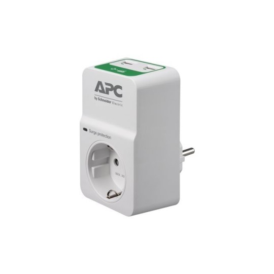 Ylijännitesuoja APC SurgeArrest 1 Outlet + 2 USB