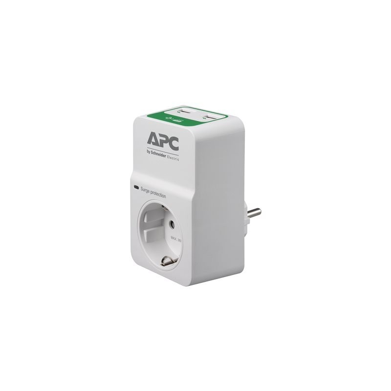 Ylijännitesuoja APC SurgeArrest 1 Outlet + 2 USB