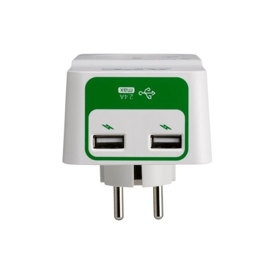 Ylijännitesuoja 1-osainen + 2xUSB APC SurgeArrest