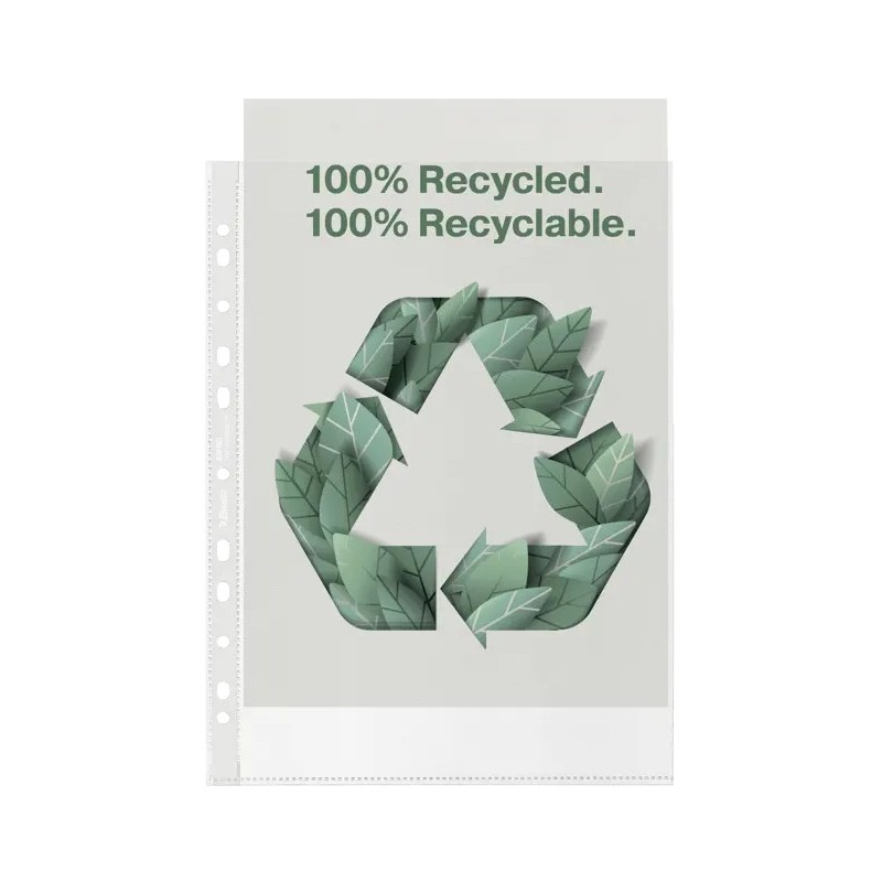 Kansiotasku 70my APP/PP /100kpl Esselte Recycle – ekologinen kansiotasku